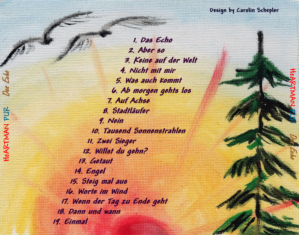 Dritte CD - R&uuml;ckseite
